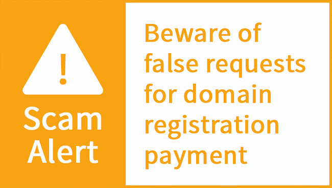 domain scam alert