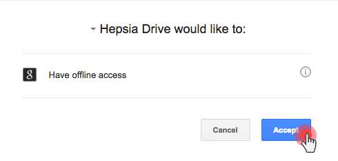 Accept Application in Google Drive
